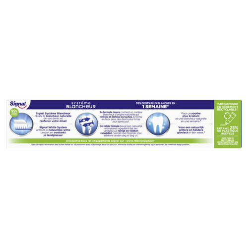 Signal Dentifrice Système Blancheur 75ml