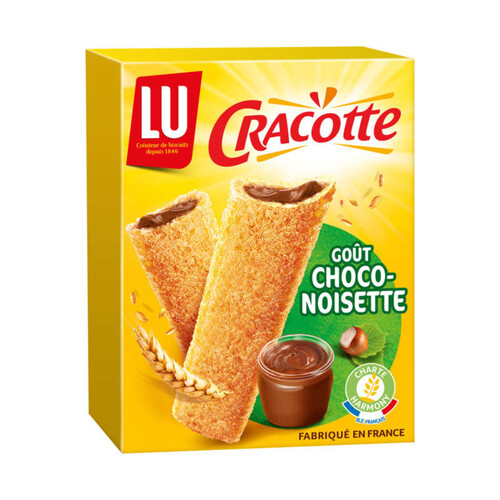 Lu Cracottes Biscottes fourrées Choco Noisette 216g