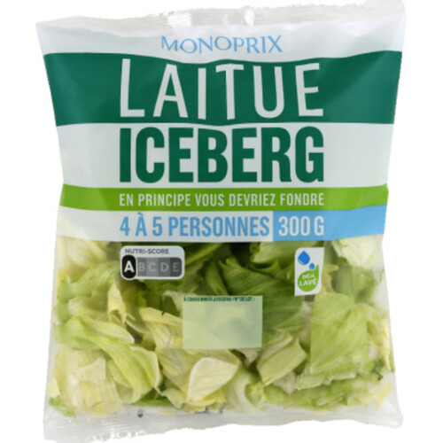 Monoprix laitue iceberg 300g