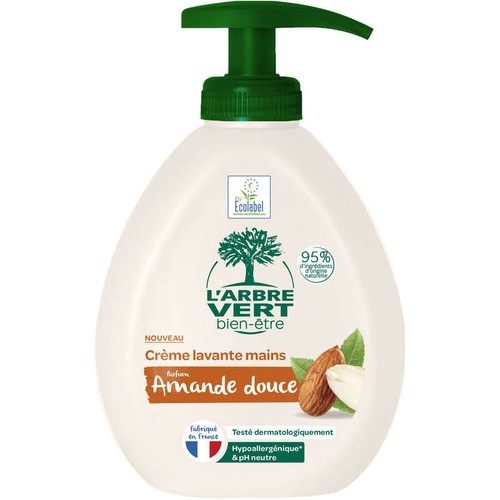 L'Arbre Vert Crème Lavante Mains aux Amandes 300ml