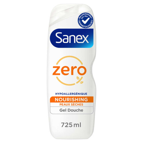 Sanex Gel Douche Zéro 0% Essentials Peaux Sèches 725 ml