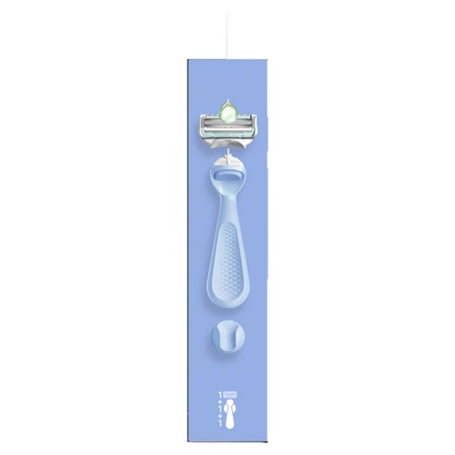 Gillette Venus Intimate Pour Le Maillot, Rasoir, 1 Manche + 1 Recharges De Lames De Rasoir
