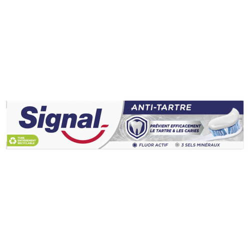 Signal Dentifrice Anti-Tartre Deux sels minéraux 75ml