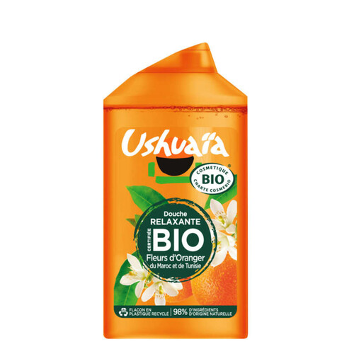 Ushuaia Gel Douche Relaxant Fleur d'Oranger Bio 250ml