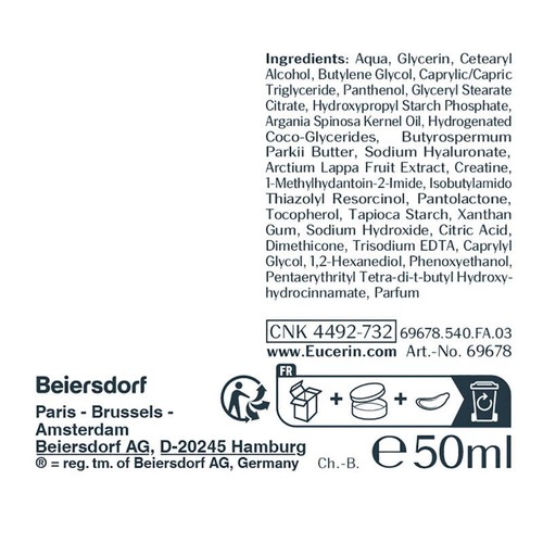 [Para] Eucerin Hyaluron-Filler + Elasticity Soin de Nuit 50ml