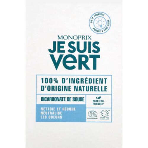 Monoprix Je Suis Vert Bicarbonate De Soude 500 G