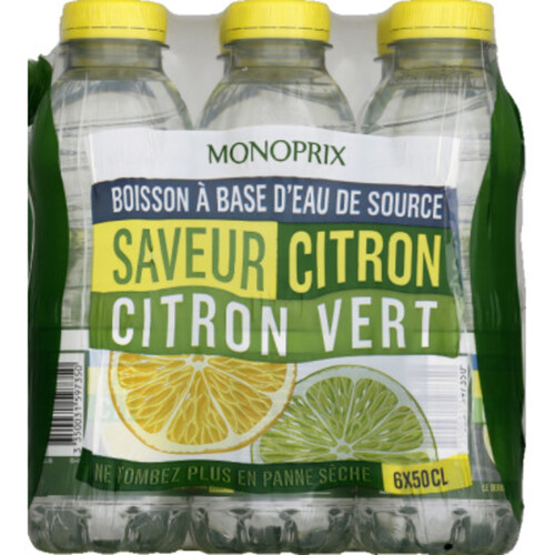 Monoprix Boisson Saveur Citron-Citron Vert