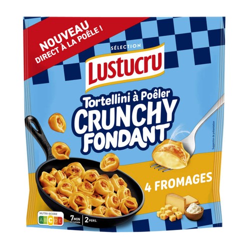 Lustucru Tortellini a Poêler Crunchy fondant 4 fromages 280g