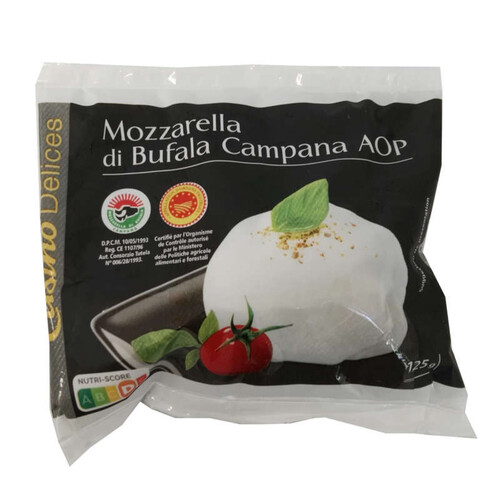 Casino Delices Mozzarella di Bufala - Fromage - AOP - 125g