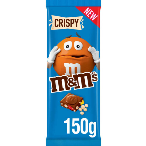 M&M'S Tablette De Chocolat Au Lait Aux M&M'S Mini & Riz Soufflé 150G