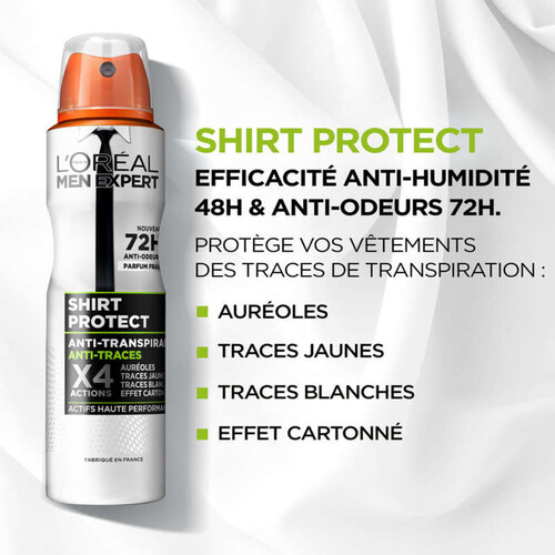 L'Oréal men expert déodorants shirt protect 150ml