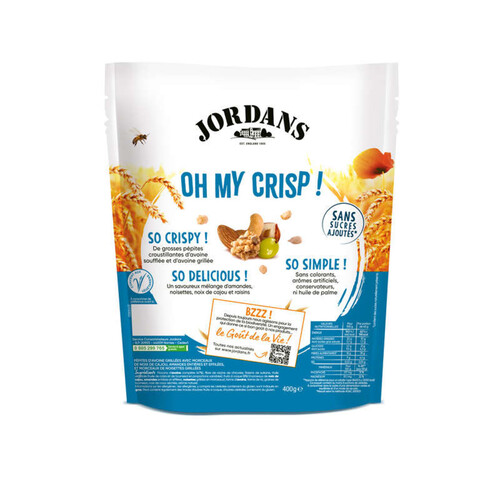 Jordans Céréales Oh My Crisp Noix 400g