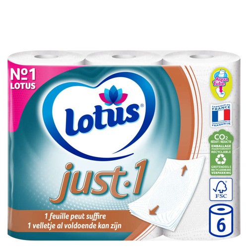 Lotus Papier Toilette Just.1 x6