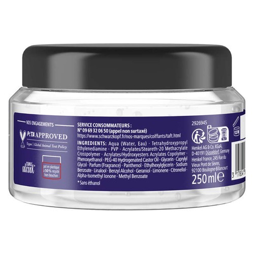 Schwarzkopf Taft Titane Gel fixation forte 250ml