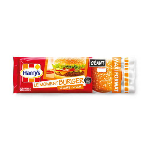 Harry'S Pain Burger Sésame Sesam 510g 
