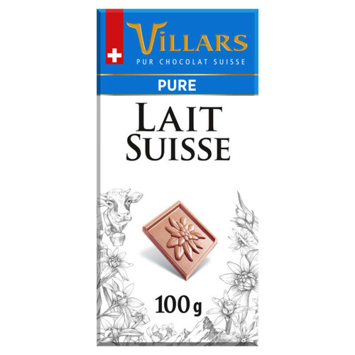 Villars Chocolat au lait Suisse 100g