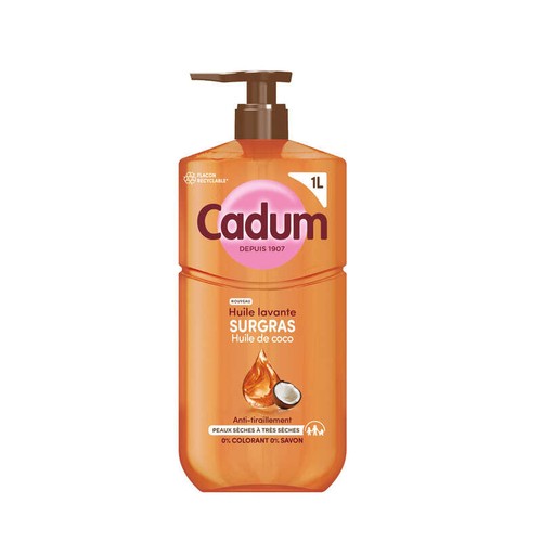 Cadum Huile lavante surgras Huile de coco 1L