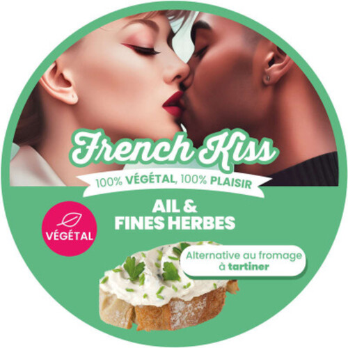 French Kiss Tartinable Ail & Fines Herbes 100% Végétal Sans Lactose 120g