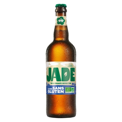 Jade Bière Blonde Bio Sans Gluten 4,5% 75cl