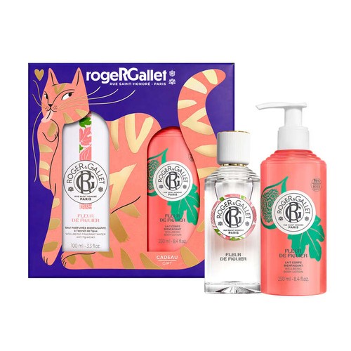 Roger & Gallet Coffret Eau Parfumée Bienfaisante Fleur De Figuier 100ml et son Lait Corps