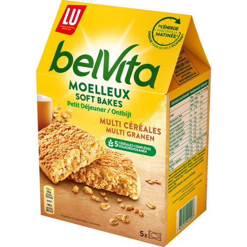 Lu Belvita Petit Déjeuner Biscuits Moelleux Multi Céréales 650g
