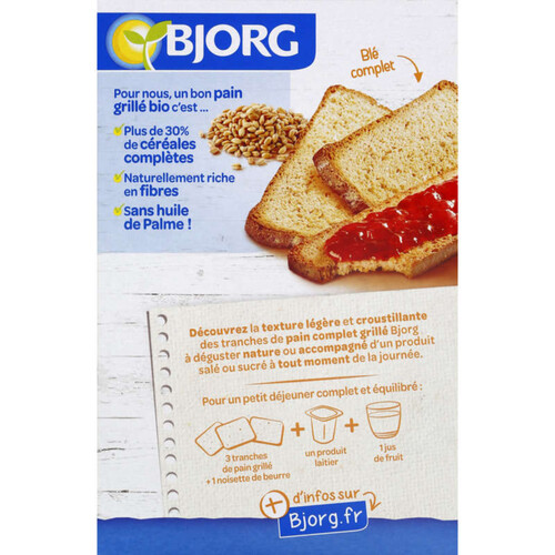 Bjorg Pain grillé au blé complet bio 250g