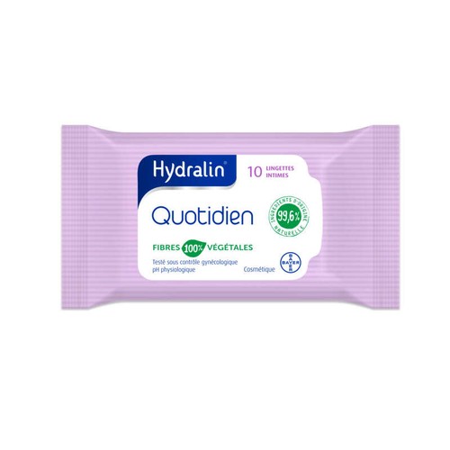 Hydralin Quotidien Lingettes Intimes 10 Lingettes