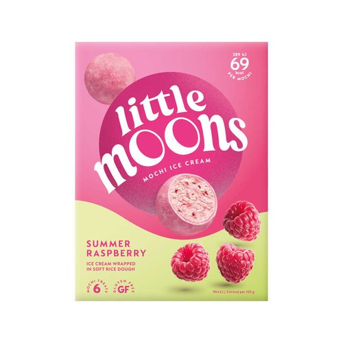 Little Moons Mochi Glacés Framboise boîte 192g