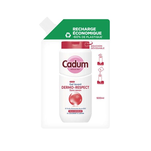 Cadum Douche Ecopack dermo respect 500ml
