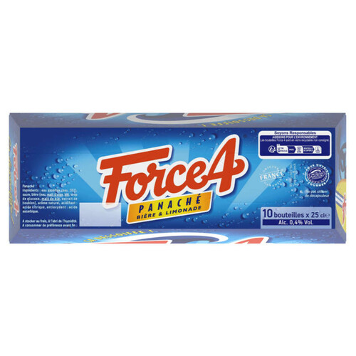 Force 4 Bière Panaché Pack 10x25cl