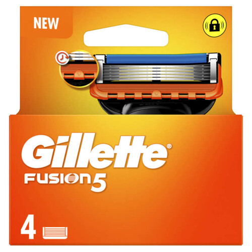 Gillette Fusion5 Recharges De Lames De Rasoir x4