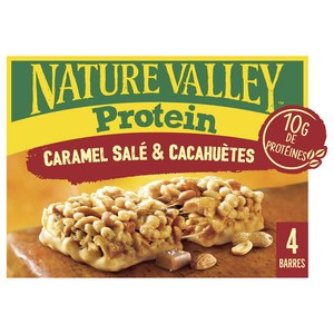 Nature Valley Barre De Céréales Protein Caramel Salé & Cacahuètes 4x40g