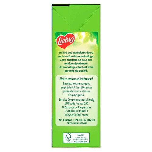Liebig Mouliné de Légumes variés & lentilles -25% de sel 2x30cl