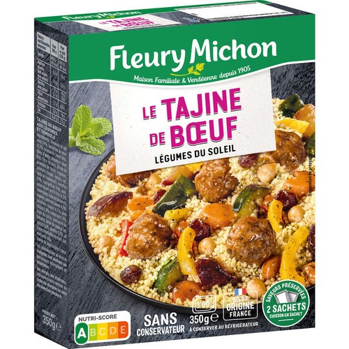 Fleury Michon Tajine De Bœuf Aux Légumes Du Soleil 350g