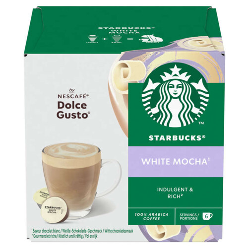 Starbucks White Mocha By Nestlé Dolce Gusto x12 capsules 123g