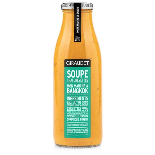 Giraudet Soupe Thaï crevettes 50cl