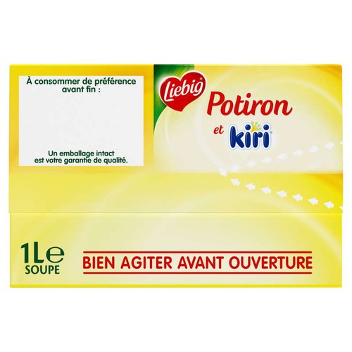 Liebig Soupe De Potiron Et Fromage Kiri 1L