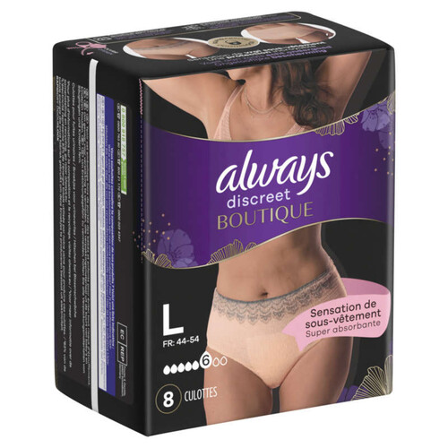 Always Discreet Culottes Pour Fuites Urinaires Boutique L x8