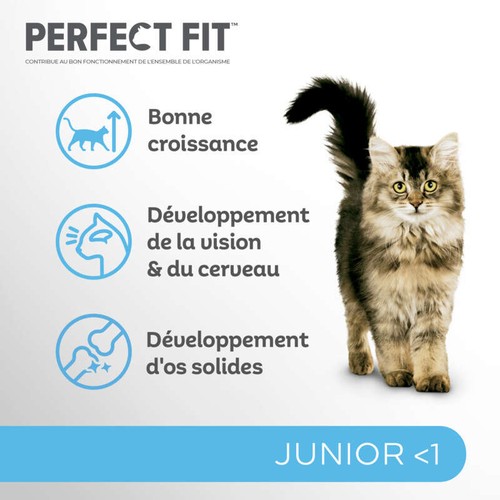 Perfect Fit Croquettes riche en poulet pour chaton stérilisé 1,4kg
