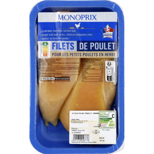Monoprix Filets Poulet 2x120g