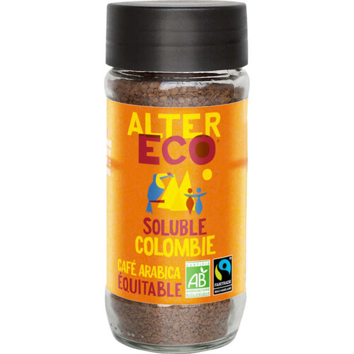 Alter Eco Pur Arabica Café Soluble Corsé Et Fruité Bio 100G