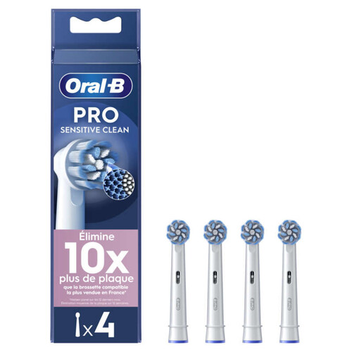 Oral-B Brossettes Pour Brosse À Dents Pro Sensitive Clean x4