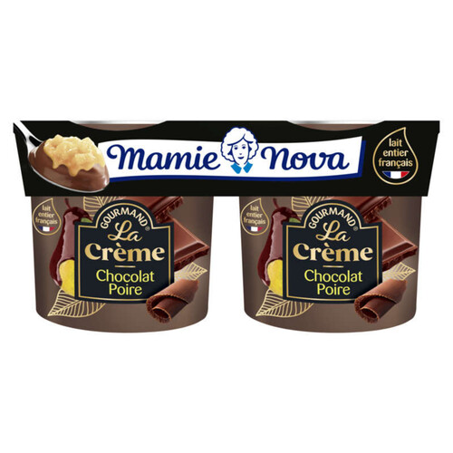 Mamie Nova Crème poire chocolat 2x140g