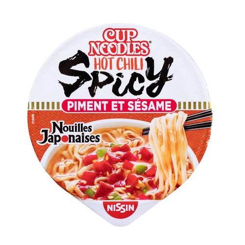 Nissin Cup Noodles Nouilles Japonaises Légumes Epicés Pirikara 66g