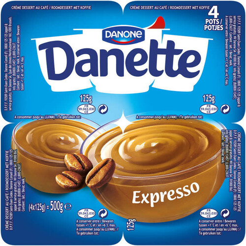 Danette Crème dessert café 4x125g