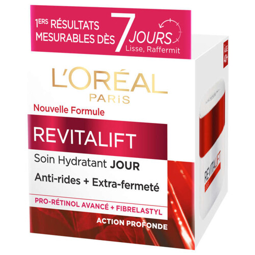 L'Oréal Paris Crème Visage Anti-Rides Hydratant + Fermeté Revitalift 50ml