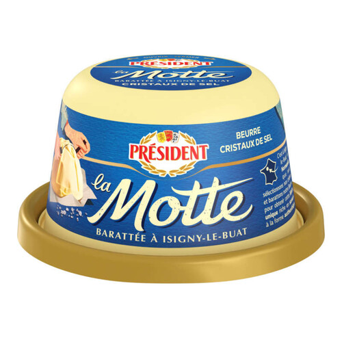 Président Beurre Gastronomique Sel De Mer 80% MG Motte 250g