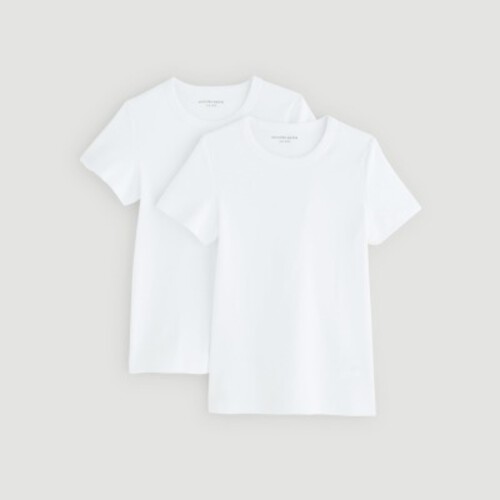 Monoprix Lot De T-Shirt Manches Courtes Grise 10-12 Ans