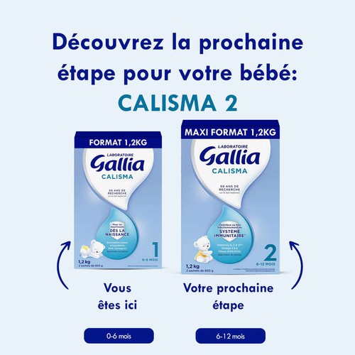 Gallia Calisma lait 1er âge de 0 à 6 mois 1,2kg