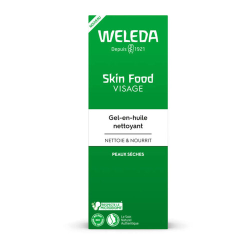 [Para] Weleda skin food visage gel-en-huile nettoyant peaux sèches 75ml